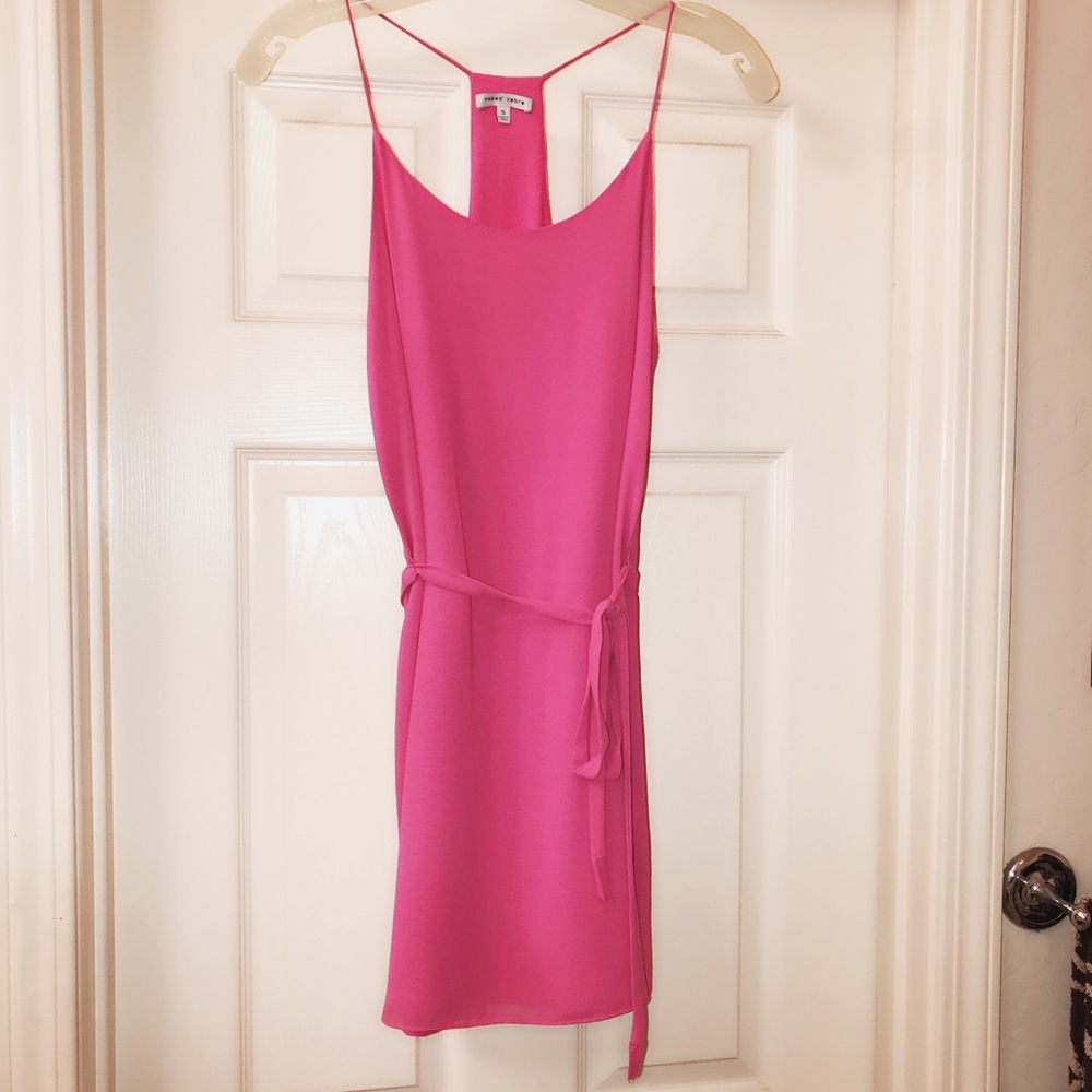 Pink mini dress